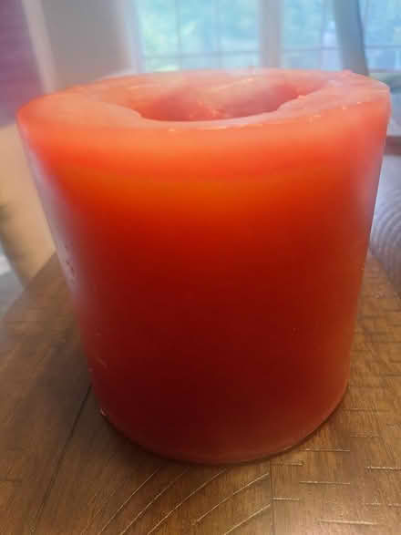 Photo of free 6 x 6 round wax candle (Holly Springs, on Fuquay side) #2