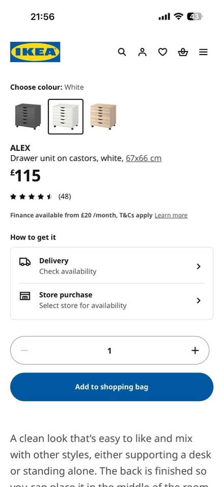 Photo of free Ikea Alex Drawers * 2 (W13) #4
