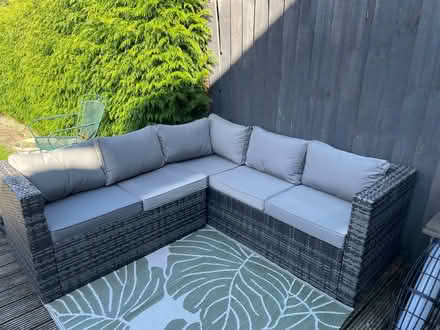 Photo of free 5 seater L shaped garden sofa (Whitnash CV31) #1