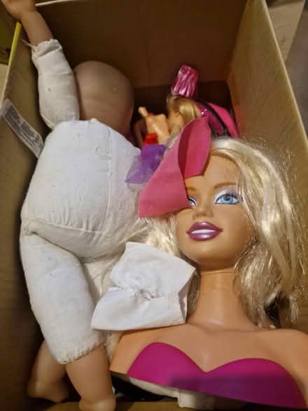 Photo of free lot of girls dolls + pram (Luton LU2) #1