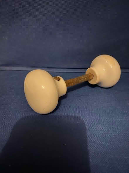 Photo of free Two White Ceramic Door Knobs (CT11) #1