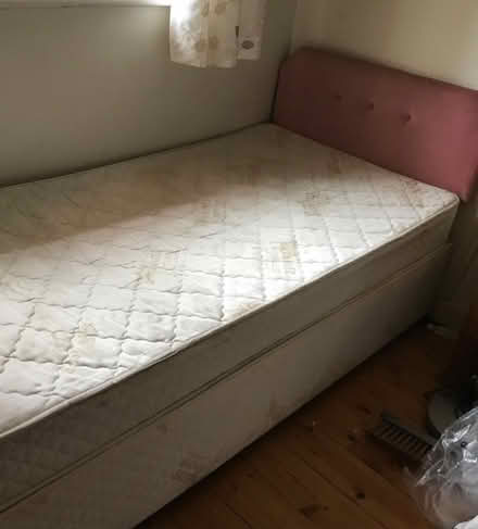 Photo of free Single Divan, Mattress,Headboard (Naas (Blessington Road)) #1