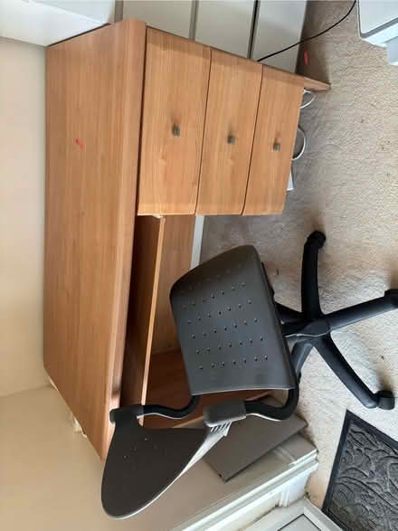 Photo of free Sturdy desk & chair (Peacehaven BN10) #1
