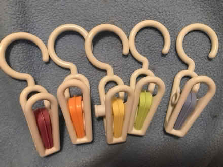Photo of free 5 Hooks w/Clips in 5 diff. colors (Off Oakland Mills Rd. Columbia) #1