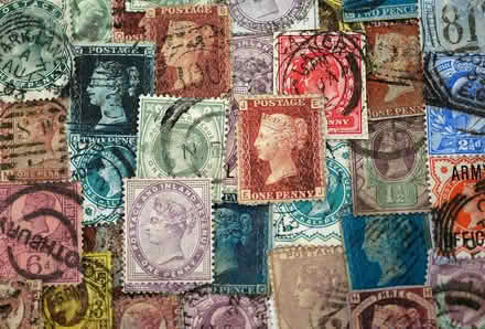 Photo of old stamps (Rose Green PO21) #1