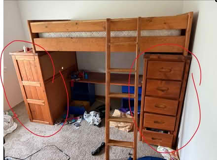 Photo of end of bunk piece or tall dresser (aurora, co) #1