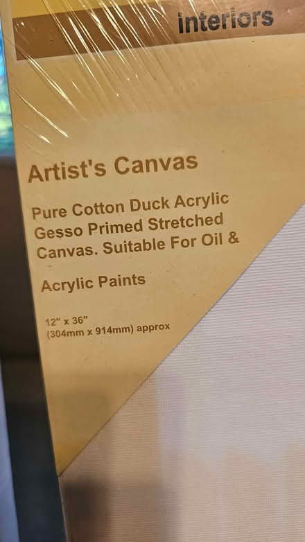 Photo of free Two Large, New Artist's Canvases (Didsbury M20) #2