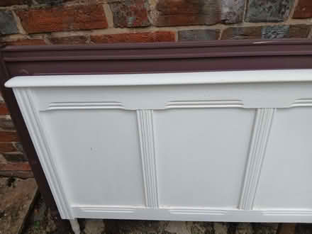 Photo of free Single oak headboard with leg struts (Wargrave RG10) #1