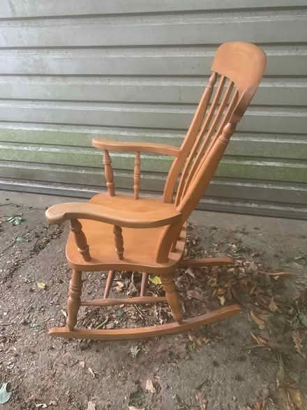 Photo of free Solid wooden rocking chair (Harrietsham ME17) #2
