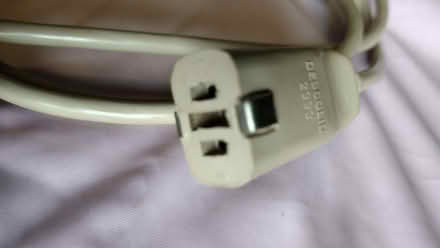 Photo of free VINTAGE European style mains cable c.1960s (West Marina TN38) #1
