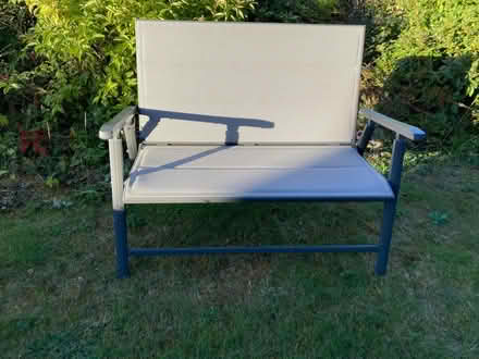 Photo of free Two seater folding garden chair , with fabric seat (Woughton Park MK6) #1