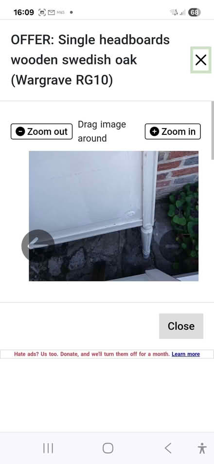 Photo of free Single wooden headboards from sweden (Wargrave RG10) #4