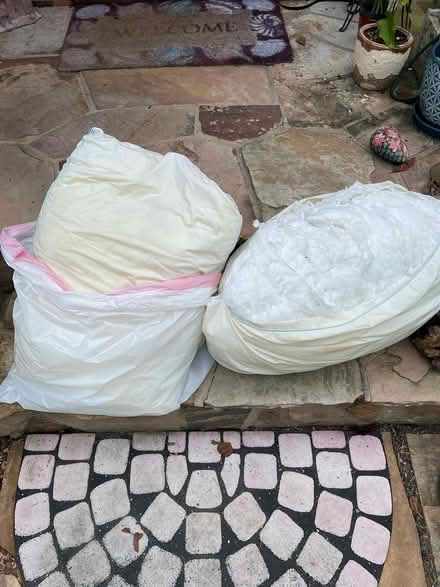 Photo of free 2 old stuffed bed pillows (Severna Park/Manhattan Beach) #1