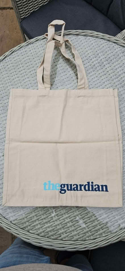 Photo of free Cotton tote bad, Guardian branded (Woodley RG5) #2