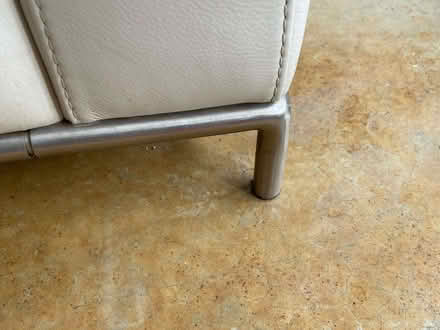 Photo of free Natuzzi Cream Leather L-shaped Sofa (Stone Street TN15) #4