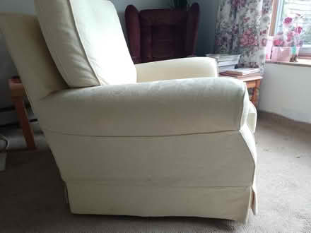 Photo of free Two armchairs - lemon fabric (Abingdon OX14) #3