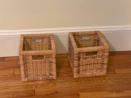 Photo of free 2 storage baskets (Lexington) #1