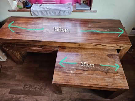 Photo of free Large Rustic Wooden Nest of Tables (Frodsham WA6) #3