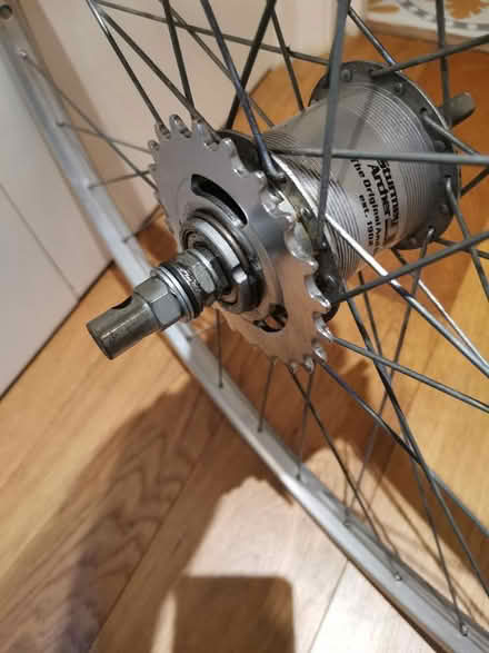 Photo of free Bike wheel - Sturmey Archer (3sp?) (Camberwell, SE5) #3