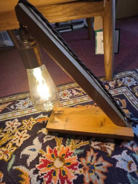 Photo of free Oak Lamp, one of two listed. (Church RG2) #1