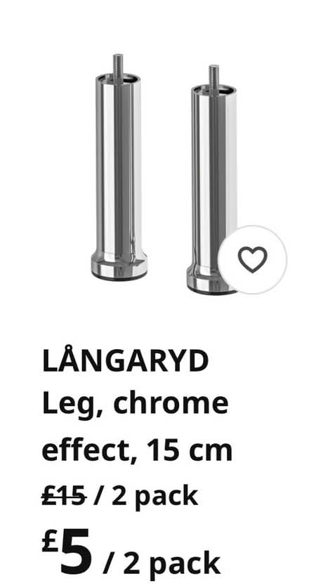 Photo of free Chrome IKEA Legs (Birch Vale SK22) #2