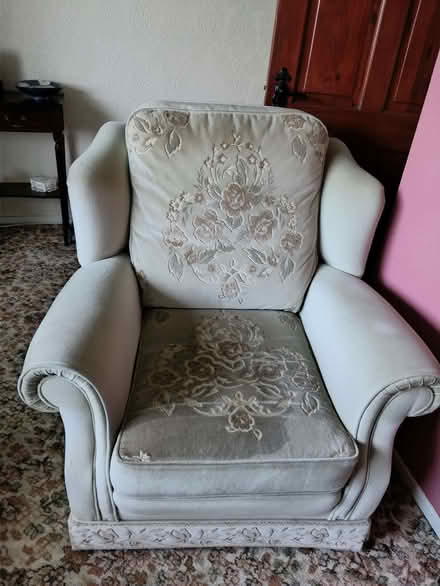 Photo of free 3 seater sofa and armchair (Thornhill WF12) #1