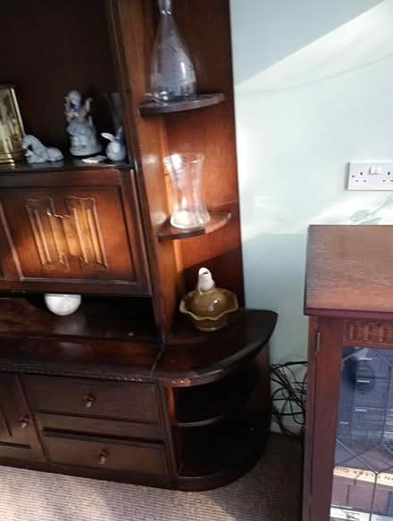 Photo of free Dark wood corner unit (Blewbury) #1