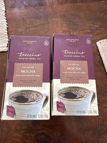 Photo of free Teeccino Caffeine free tea bags (Sebastopol) #1