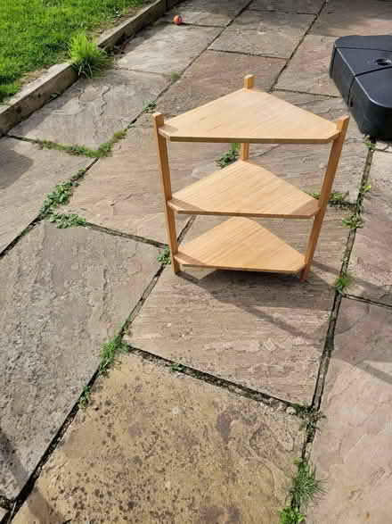 Photo of free Wooden shelf unit (Chessington KT9) #1