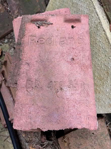 Photo of free External red wall hung tiles (Cobham, KT11) #2