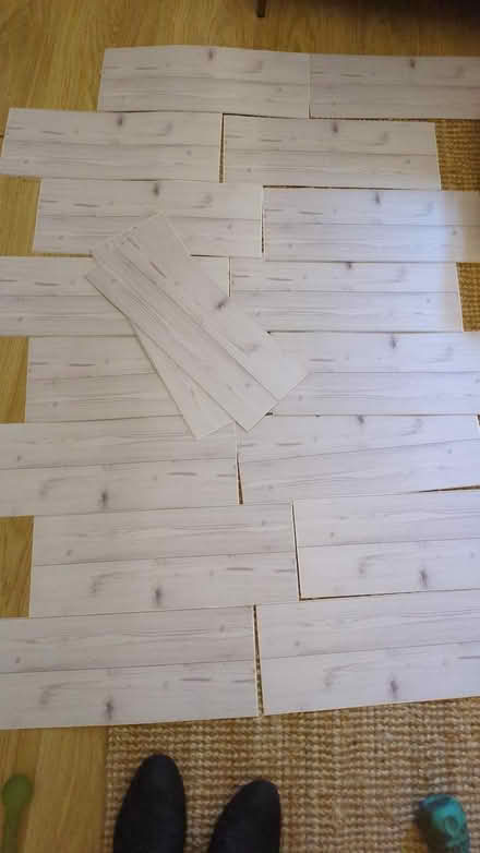 Photo of free Adhesive plastic faux wood planks (Birmingham B29) #4