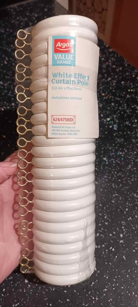 Photo of free 24 White Curtain Pole Rings (Worle, BS22) #2