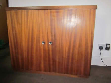 Photo of free Teak + teak Veneered Vintage 70s sideboard cupboard Dr (Canonbury N1) #1