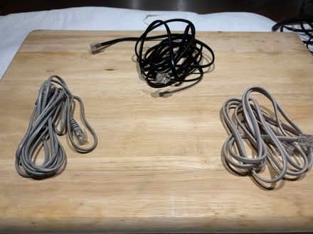 Photo of free 3 x Network Ethernet cables (Lemsford AL8) #1