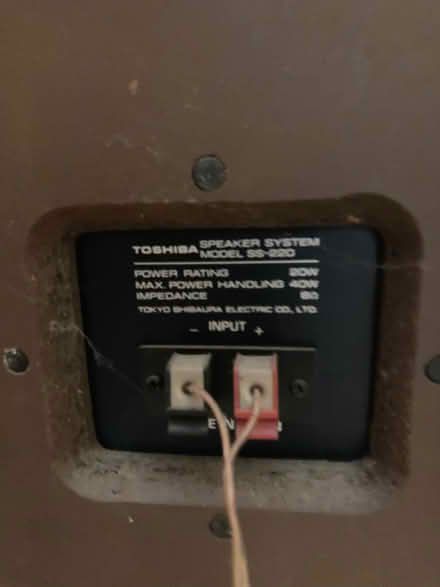 Photo of free A pair of Toshiba speakers (Woughton Park MK6) #3