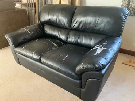 Photo of free Faux leather 2 seat sofa (Oulton, Lowestoft NR32) #2
