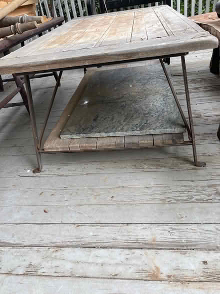 Photo of free sturdy double shelf coffee table (Palisades NW) #3