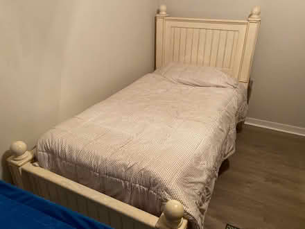 Photo of free Antique white twin bed (Tampa Palms) #1