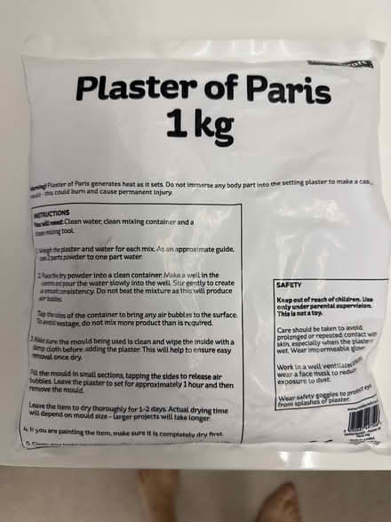 Photo of free Unopened Plaster of Paris 1kg (W13) #1