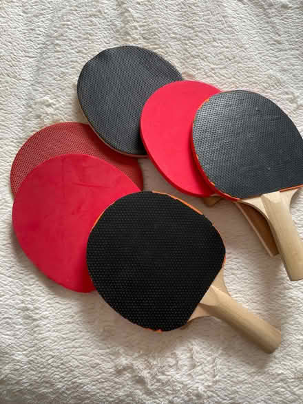 Photo of free 6 table tennis bats (Norbiton KT2) #1