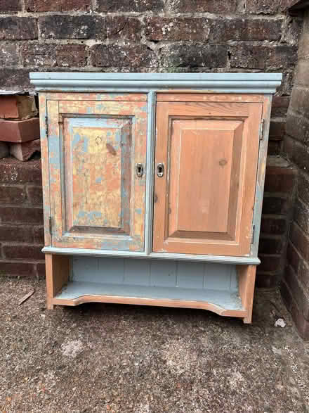 Photo of free Pine wall cupboard (Eastbourne BN20) #1
