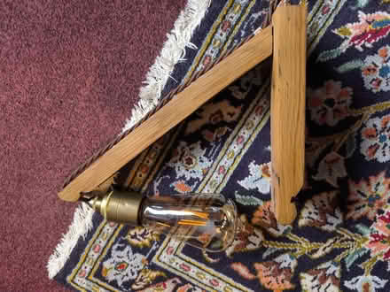 Photo of free Oak Lamp, one of two listed. (Church RG2) #2