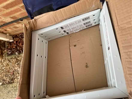 Photo of free 6 metal mitred shelf brackets (Worthing BN11) #3
