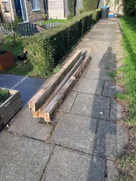 Photo of free Wooden sleepers / Fire wood (Hp24jf) #1