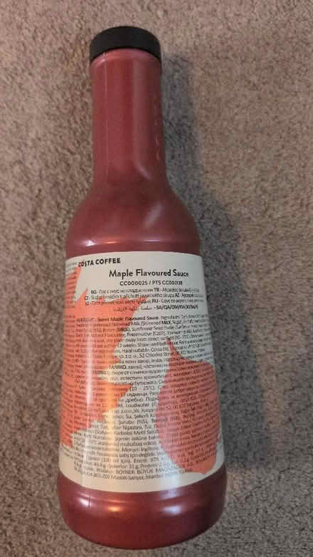 Photo of free Brand New bottle of Costa Maple flavoured sauce B/B 11/09/25 (Crownhill MK8) #1