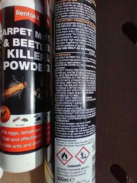 Photo of free Carpet moth/ beetle and wasp killer, permethrin (Endmoor LA8) #3