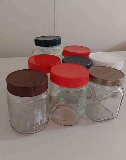 Photo of free 7 screw-top glass jars - ideal for jam or chutney (Fords Farm RG31) #1