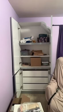 Photo of free Tall gray cabinet (Chestnut Hill) #2