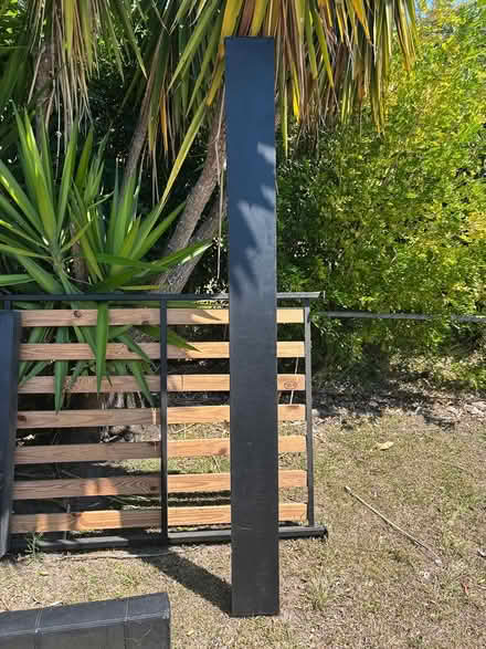 Photo of free King single slat bed and mattress (Mansfield) #4