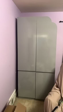 Photo of free Tall gray cabinet (Chestnut Hill) #1